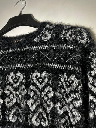 Jersey N&P peluchito negro talla única