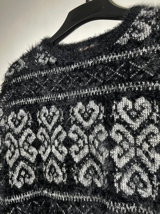 Jersey N&P peluchito negro talla única