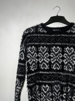 Jersey N&P peluchito negro talla única