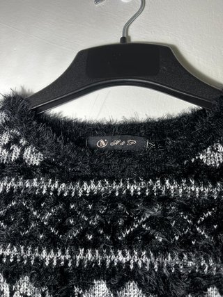 Jersey N&P peluchito negro talla única
