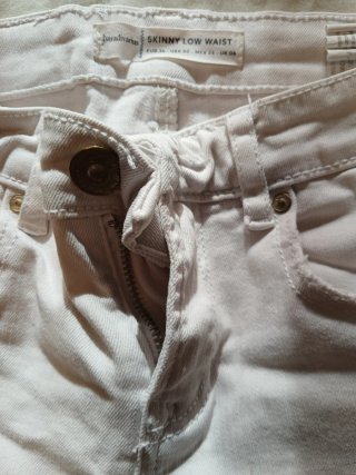 Pantalón skinny blanco elástico T36