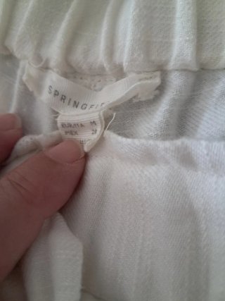 Pantalón corto Springfield blanco Talla M