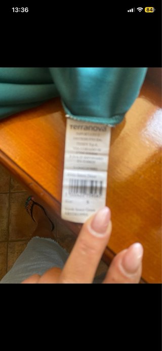 Vestito/tunica donna color petrolio taglia S