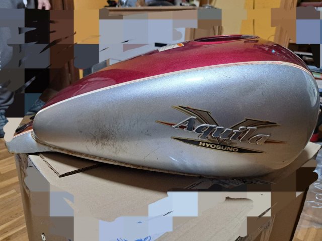 Tanque de Gasolina Hyosung Aquila 125cc Vermelho/Prata