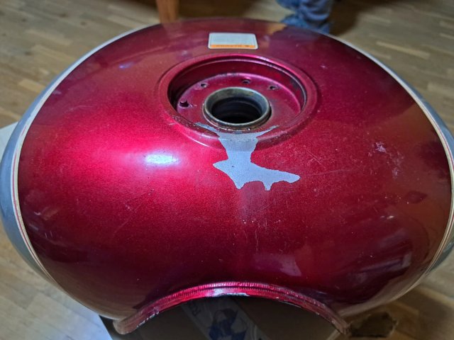 Tanque de Gasolina Hyosung Aquila 125cc Vermelho/Prata