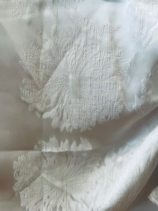 Top Zara drapeado beige