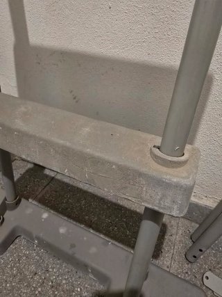Piezas Escalera Piscina Metal Gris