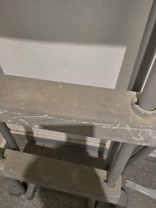 Piezas Escalera Piscina Metal Gris