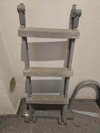 Piezas Escalera Piscina Metal Gris
