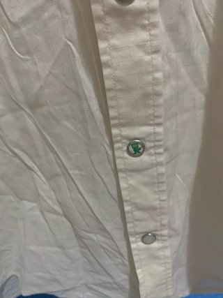 Camicia vintage beige e verde