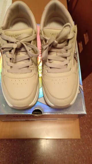 Zapatillas Skechers Beige Doradas Mujer Talla 37