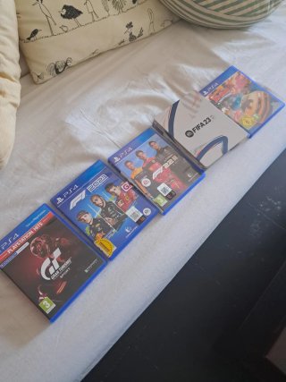 Lote 4 Juegos PS4: F1 22, F1 2021, FIFA 23, GT Spo