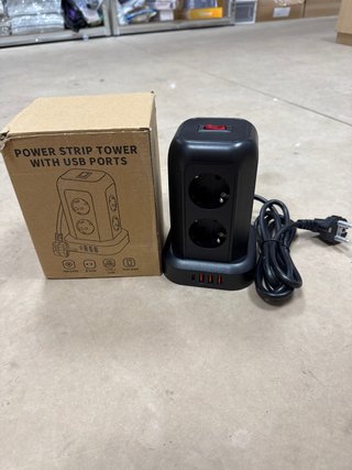 Regleta Torre USB y Enchufes