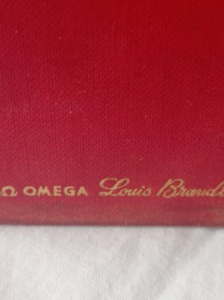 Caja Reloj Omega Cuero Rojo Años 60