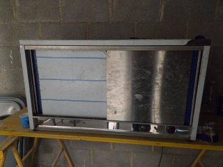 Vitrina expositora acero inoxidable