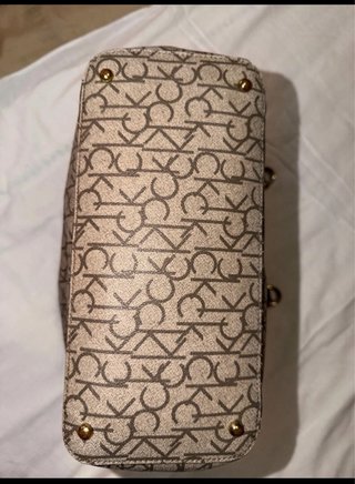 Bolso Tote Calvin Klein Beige y Marrón