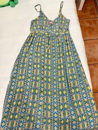 Vestido largo estampado