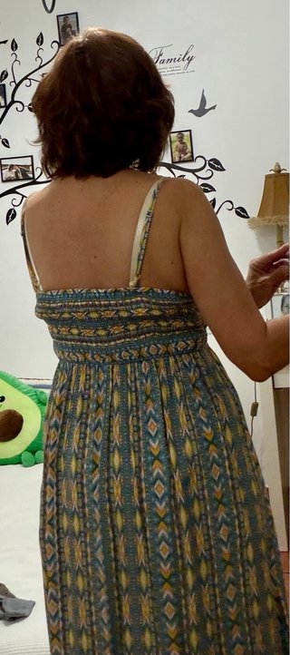Vestido largo estampado