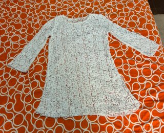 Vestido tejido en Guipur Blanco roto,talla única.