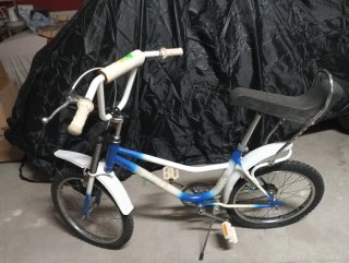 Bicicleta Clásica 20 pulgadas Azul y Blanca