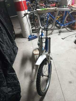 Bicicleta Clásica 20 pulgadas Azul y Blanca