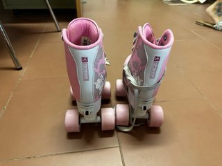 Patines 4 ruedas rosas infantiles