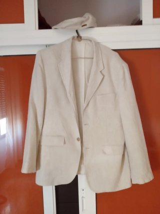Chaqueta de verano hombre beige