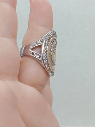 Anillo Plata Ley 925 Circonitas Maxi