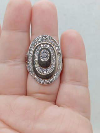 Anillo Plata Ley 925 Circonitas Maxi