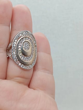 Anillo Plata Ley 925 Circonitas Maxi