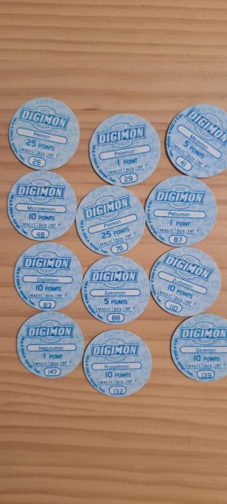 Lote Tazos Digimon