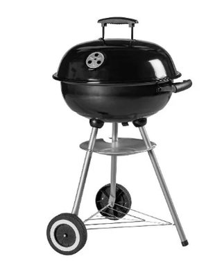 Barbacoa Redonda Negra 44cm