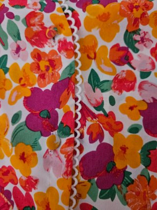 Blusa floral manga corta