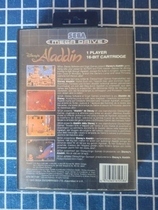 MEGADRIVE ALADDIN ORIGINAL COMPLETO