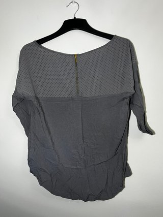 Blusa Stradivarius gris manga 3/4 XL