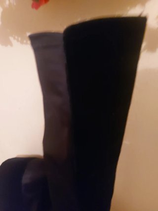Botas altas terciopelo negras