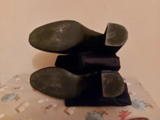 Botas altas terciopelo negras