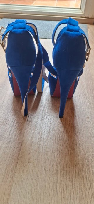 Zapatos de fiesta azul talla 37