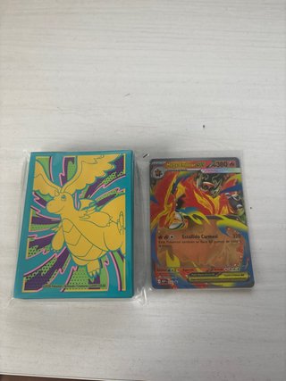 Mega Emboar EX + Fundas Dragonite