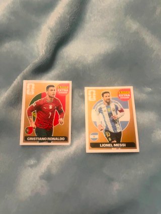 Cromos Panini Extra FIFA Cristiano Ronaldo y Messi