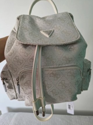 Mochila Guess Beige/Blanca Nueva