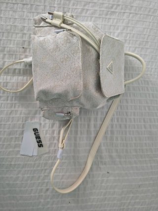 Mochila Guess Beige/Blanca Nueva