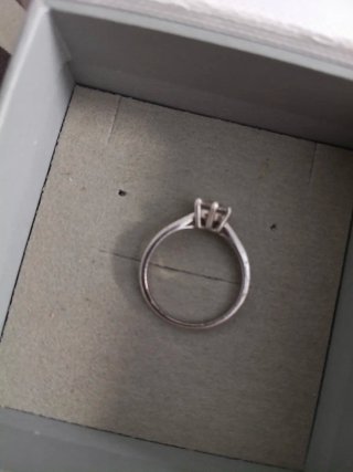 Anillo compromiso Lotus plata