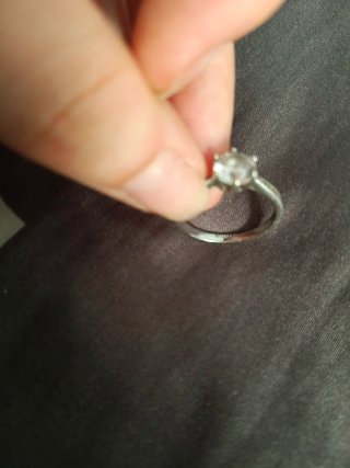 Anillo compromiso Lotus plata