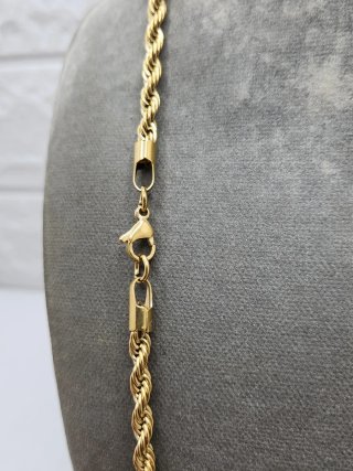 Colgante Estrella de David Acero Chapado Oro