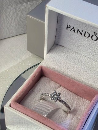 Anillo Pandora Flor Plata