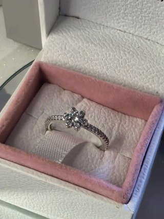 Anillo Pandora Flor Plata