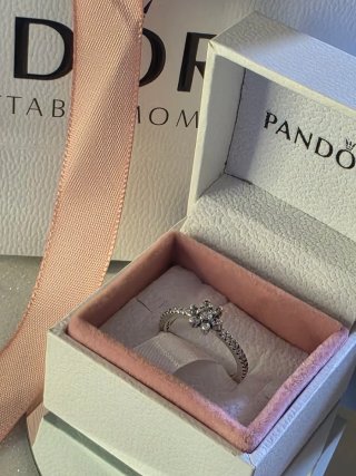 Anillo Pandora Flor Plata