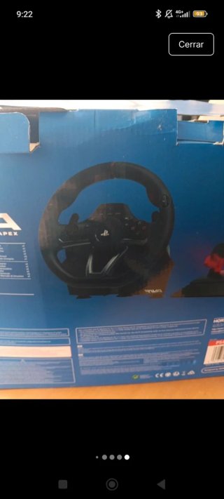 Volante Hori RWA Racing Wheel + Pedales PS4/PS3/PC