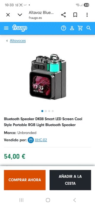 Altavoz Portátil DK8 negro
